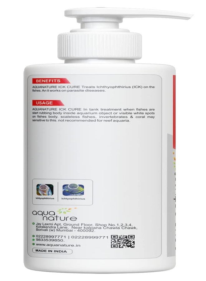 الطبيعة المائية علاج AquaNature® لمرض البقع البيضاء في الأسماك، يعالج مرض البقع البيضاء والطفيليات في أحواض المياه العذبة والمالحة (120 مل) - Image 2